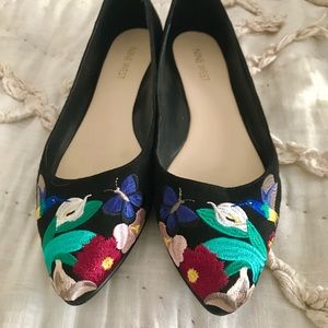 Suziella Flats - Embroidered Pointed Flats
